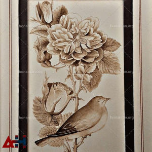 نقاشی گل و مرغ